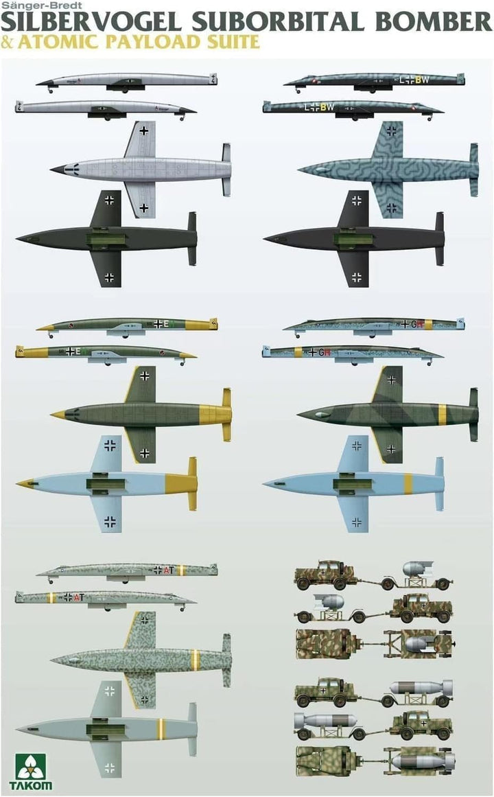Takom TAK5018 5018 Silbervogel Suborbital bomber&atomic payload suite Massstab 1:72 - Modellbau