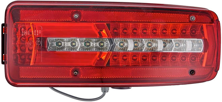 HELLA - Heckleuchte - Truck Full LED - LED - 24V - 2VP 012 381-081 mit Rückfahrwarner rechts DIN Ste