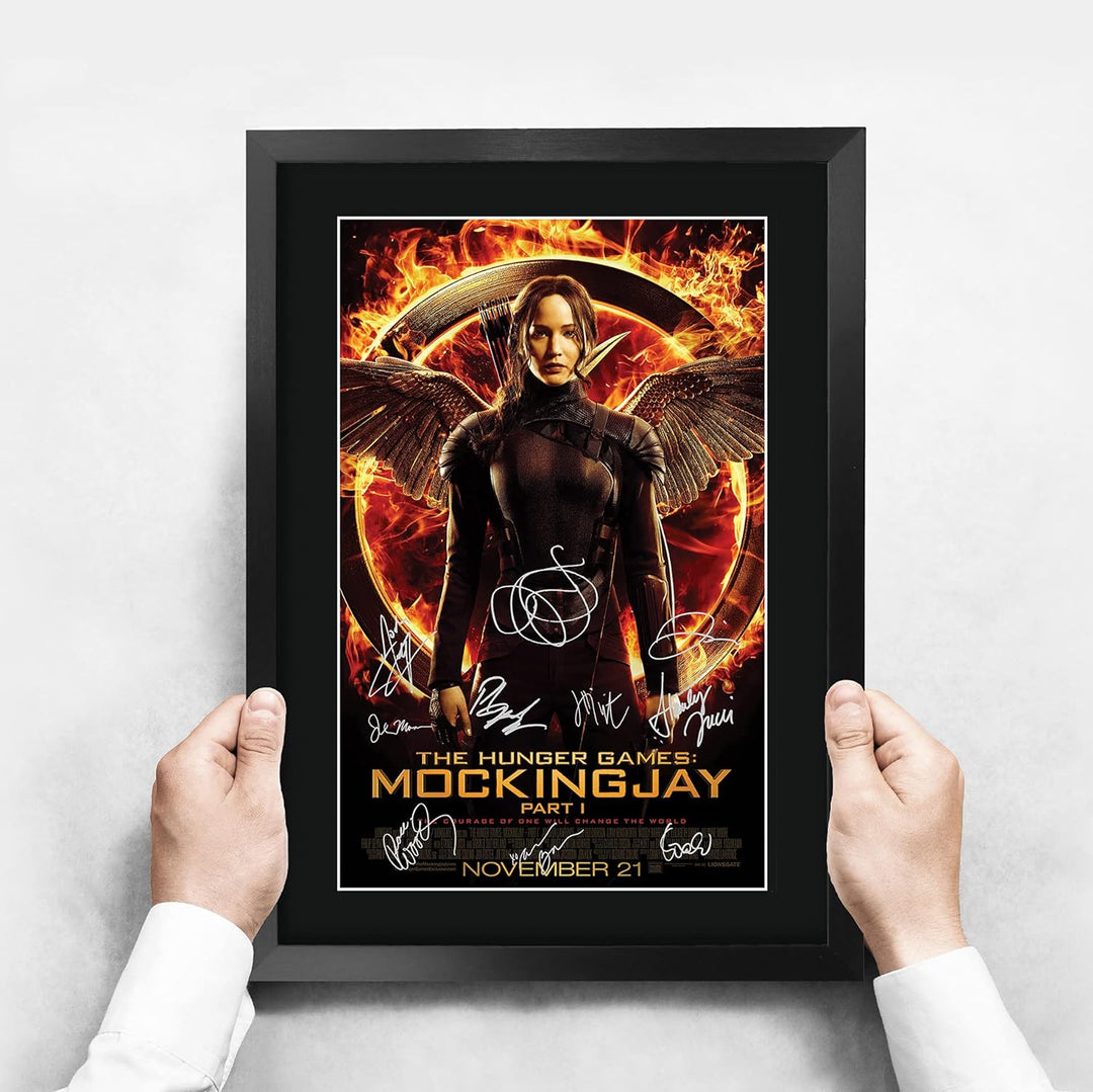 HWC Trading FR A3 The Hunger Games 3 Mockingjay Teil 1 Jennifer Lawrence Gifts Gedrucktes Autogramm-