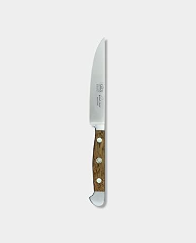 GÜDE Solingen - Porterhousesteakmesser Glatt geschmiedet, 12 cm, Fasseichenholz, ALPHA FASSEICHE, Do