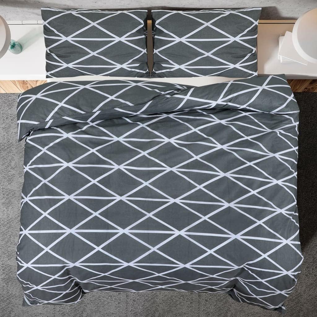 homiuse Bettwäsche-Set Grau 135x200 cm Baumwolle Bettwäsche-Sets Bettwäsche Winter Kuschel Bettwäsch