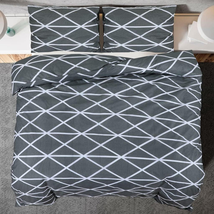 homiuse Bettwäsche-Set Grau 135x200 cm Baumwolle Bettwäsche-Sets Bettwäsche Winter Kuschel Bettwäsch
