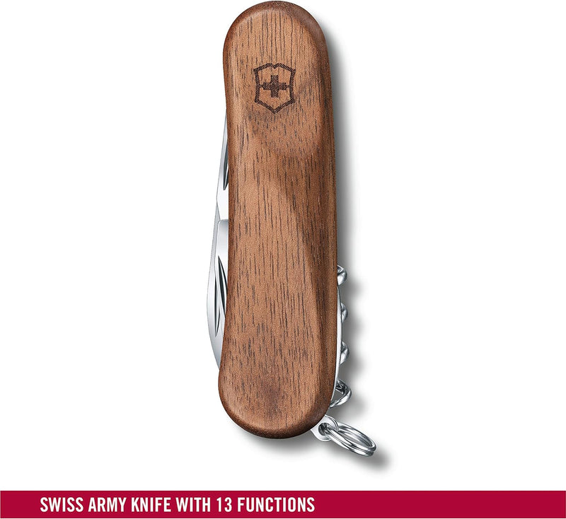 Victorinox Holz Taschenmesser Evolution Wood 17 (13 Funktionen, Holzsäge, Korkenzieher) Single, Sing