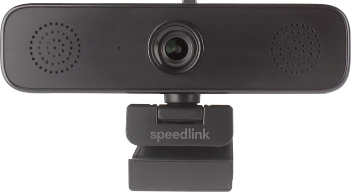 Speedlink AUDIVIS Full HD Conference Webcam – 100° Bildwinkel, integrierte Lautsprecher, schwarz