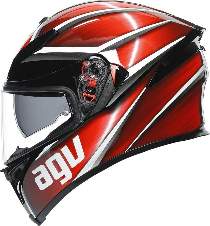 AGV K-5 S Tempest Helm schwarz/rot XXL (63/64) XXL schwarz / rot, XXL schwarz / rot