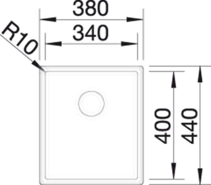 BLANCO CLARON 340-U Durinox | Edelstahl | Einbauart: Unterbau | ohne Ablauffernbedienung | 40er Unte