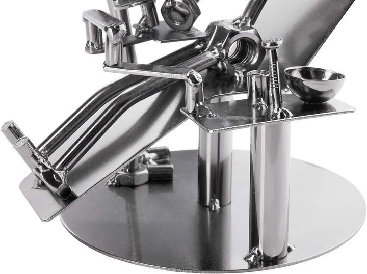 BRUBAKER Schraubenmännchen Zahnarzt - Handarbeit Eisenfigur Metallmännchen - Metallfigur Geschenk fü