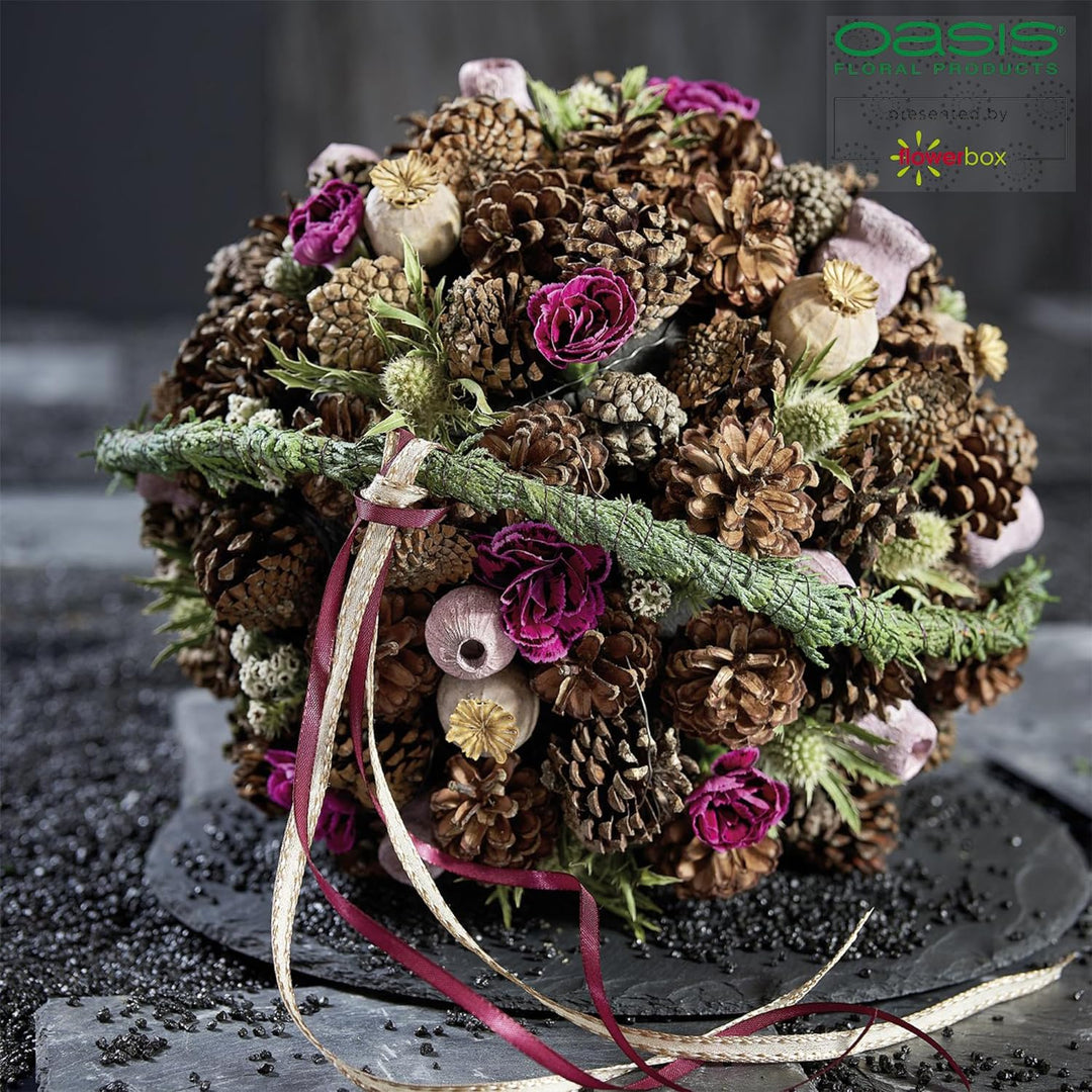 Flowerbox Oasis Steckschaum IDEAL Kugel Ø30cm Steckmasse Steckschwamm