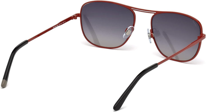 Web Unisex-Erwachsene WE0199 66C 55 Brillengestelle, Rot (Rosso LucFumo Specchiato), 55.0