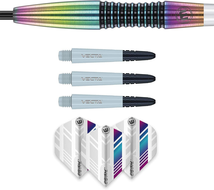 WINMAU Elektra Dartpfeile aus 90% Wolfram, mit Prismen-Flights und Vecta-Schäften (Schäfte), 22 g -
