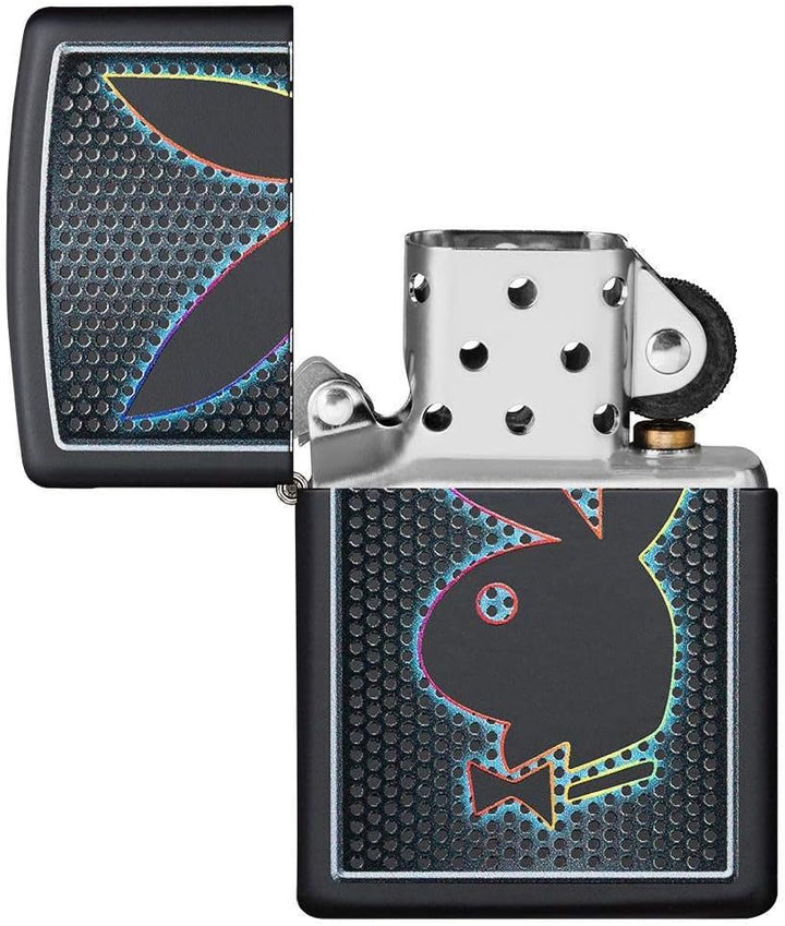 Zippo Playboy Feuerzeuge Schwarzes, Mattes Bunny Matt, Schwarzes, Mattes Bunny Matt