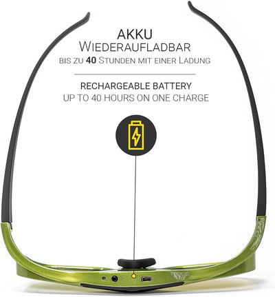 2X Hi-Shock DLP Pro Lime Heaven | DLP Link 3D Aktive Brille für 3D DLP Beamer von Acer, BenQ, Optoma