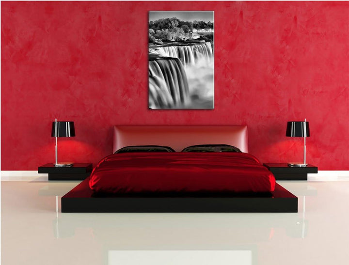 Pixxprint Beeindruckende Niagara Fälle als Leinwandbild/Grösse: 100x70 / Wandbild/Kunstdruck/fertig