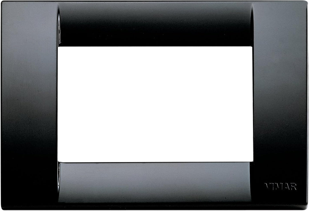 Vimar Idea 0T16743.16 Classic Platte 3 Module Technopolymer, 10 Stück, Schwarz 10 Pezzi, 10 Pezzi