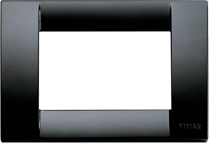 Vimar Idea 0T16743.16 Classic Platte 3 Module Technopolymer, 10 Stück, Schwarz 10 Pezzi, 10 Pezzi