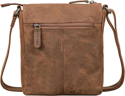 STILORD 'Aspen' Kleine Vintage Umhängetasche Leder Mini Messenger Bag Ledertasche Handtasche Cross B