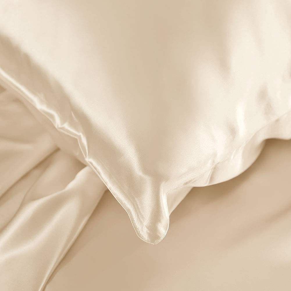 THXSILK 100% 19 Momme Seide Kissenbezug Kissenhülle mit Reissverschluss - Seide Kissen Bezug - Super