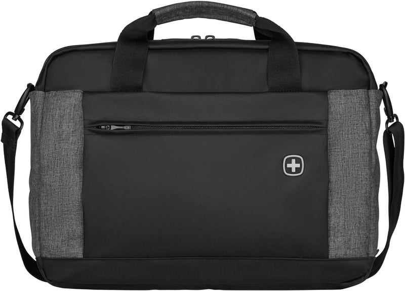 WENGER Underground Laptop-Tasche zum Umhängen, Notebook bis 16 Zoll, Tabletfach bis 10 Zoll, Aktenta