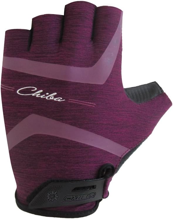 Chiba Super Light Damen Fahrrad Handschuhe kurz lila 2017: Grösse: M (8)