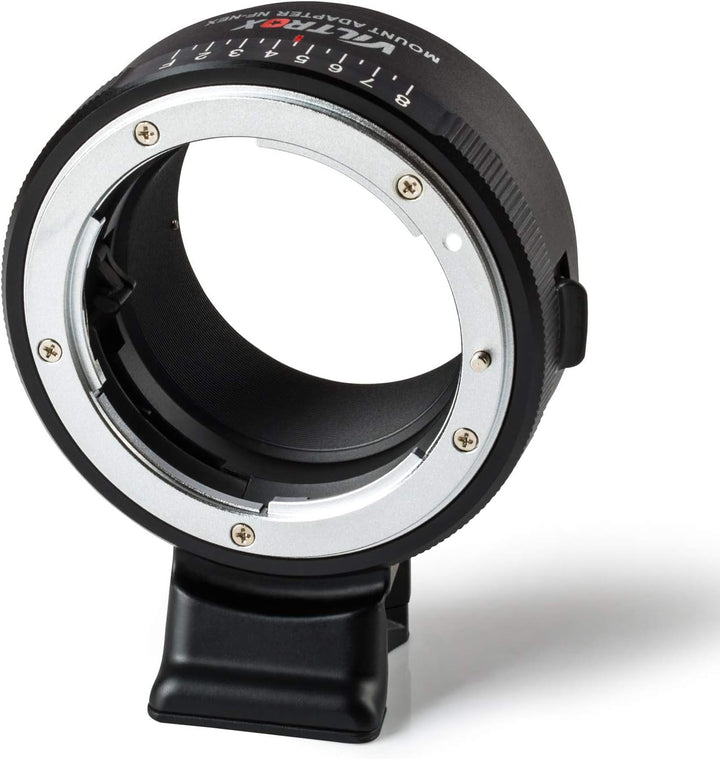 VILTROX NF-NEX Adapter Manueller Fokus Objektivadapter mit Blendenscheibe für Nikon G/F/AI/S/D Objek