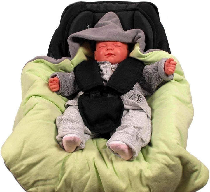 HOBEA-Germany Fusssack Einschlagdecke für die Babyschale Babyschalenfusssack Winter, Farben Winterde