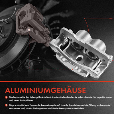 Frankberg 2x Bremssattel Bremszange Vorne Kompatibel mit Forester 1998-2002 Impreza 2000-2002 Legacy