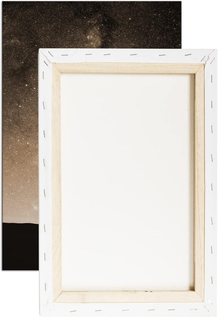deyoli ein fallender Stern am Himmel Effekt: Sepia, Format: 80x60 als Leinwandbild, Motiv fertig ger