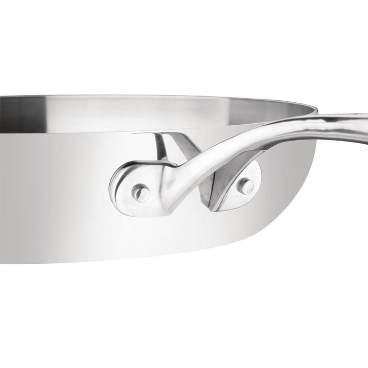 Vogue dreiwändige Pfanne, 280 mm, aus Edelstahl, Braten, Küche, Kochgeschirr 11(Ø)"/ 280mm, 11(Ø)"/