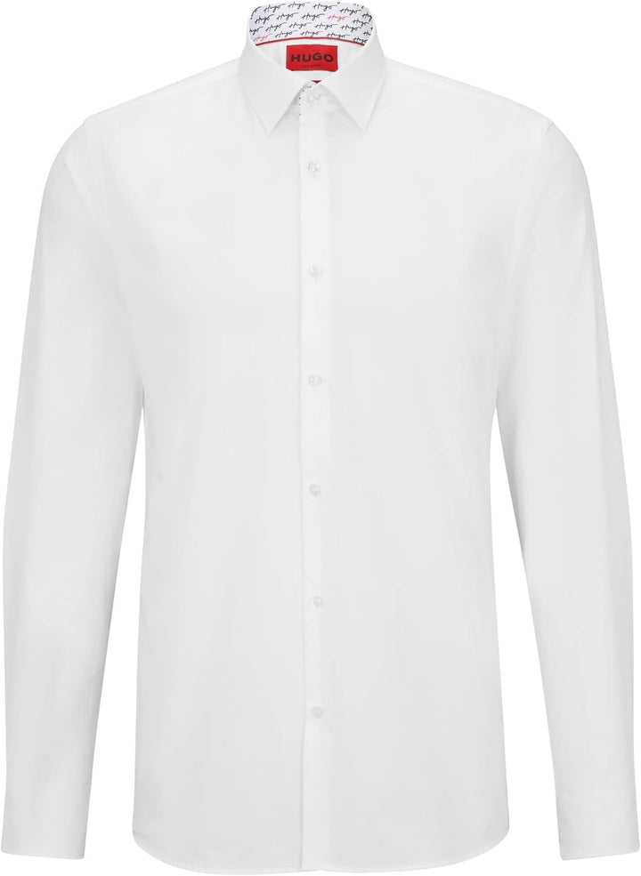 HUGO Herren Ekoy Shirt, Open White199, 38 EU