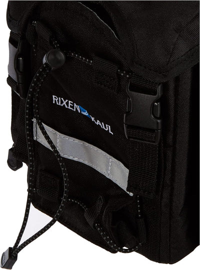 KlickFix 561205 Unisex Farradtasche Rackpack 1 Plus für Rackt Gepäckträgertasche, Schwarz, 28 x 35 x
