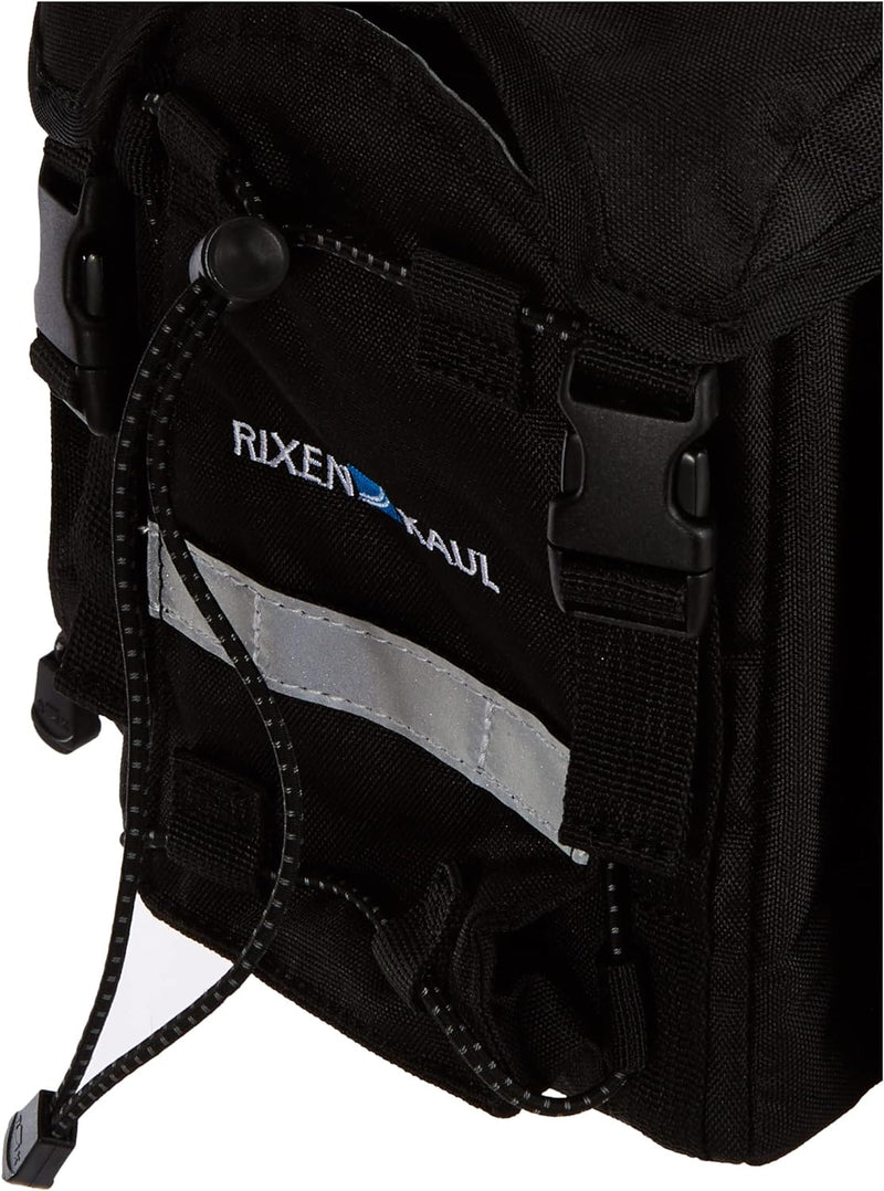 KlickFix 561205 Unisex Farradtasche Rackpack 1 Plus für Rackt Gepäckträgertasche, Schwarz, 28 x 35 x