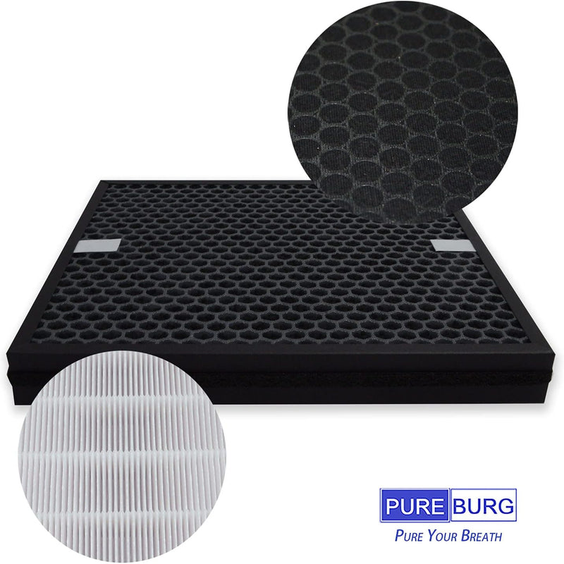 PUREBURG 2er-Pack Ersatz Kombifilter kompatibel mit Philips AC4080/10-Luftreinigern, Teilenummer AC4