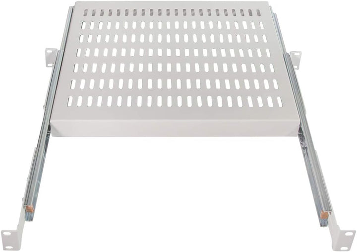 LogiLink SF1S65G - Ausziehbarer Fachboden (1 HE) für Stand-, Serverschränke mit 800mm Tiefe, 35kg Tr