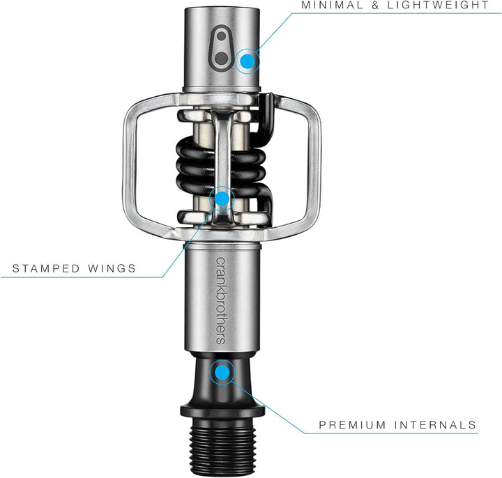 Crank Brothers Eggbeater 1 Pedal BLAU Silver/Black, BLAU Silver/Black