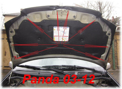 Auto-Bra AB-00146 kompatibel mit FIAT Panda Bj. 2003-2012 Haubenbra Steinschlagschutz Tuning Bonnet