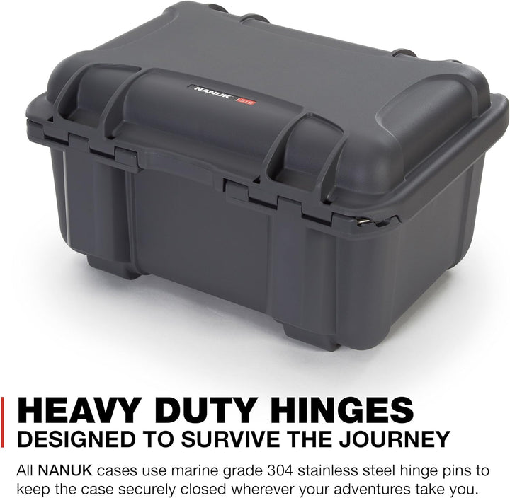 Nanuk 918 Wasserdichter Hartschalenkoffer leer - Graphit leer Graphit, leer Graphit