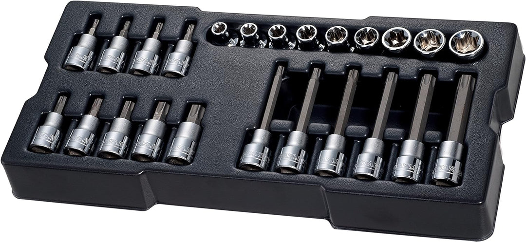 Stanley Transmodul System, Modul 1/2 Zoll Torx Bit-Steckschlüssel-Set (mit Maxi-Drive Profil, S2 Sta