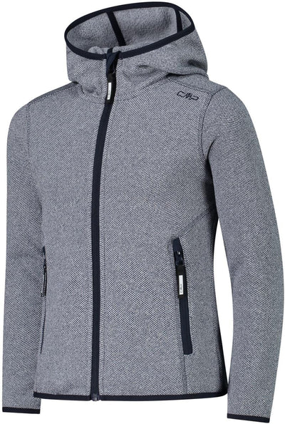 CMP Mädchen Strick Fleece Jacke 176 B. Blau-Weiss, 176 B. Blau-Weiss