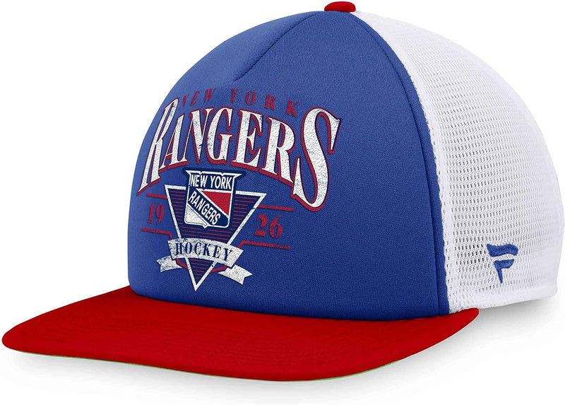 Fanatics - NHL New York Rangers True Classic Foam Front Trucker Snapback Cap