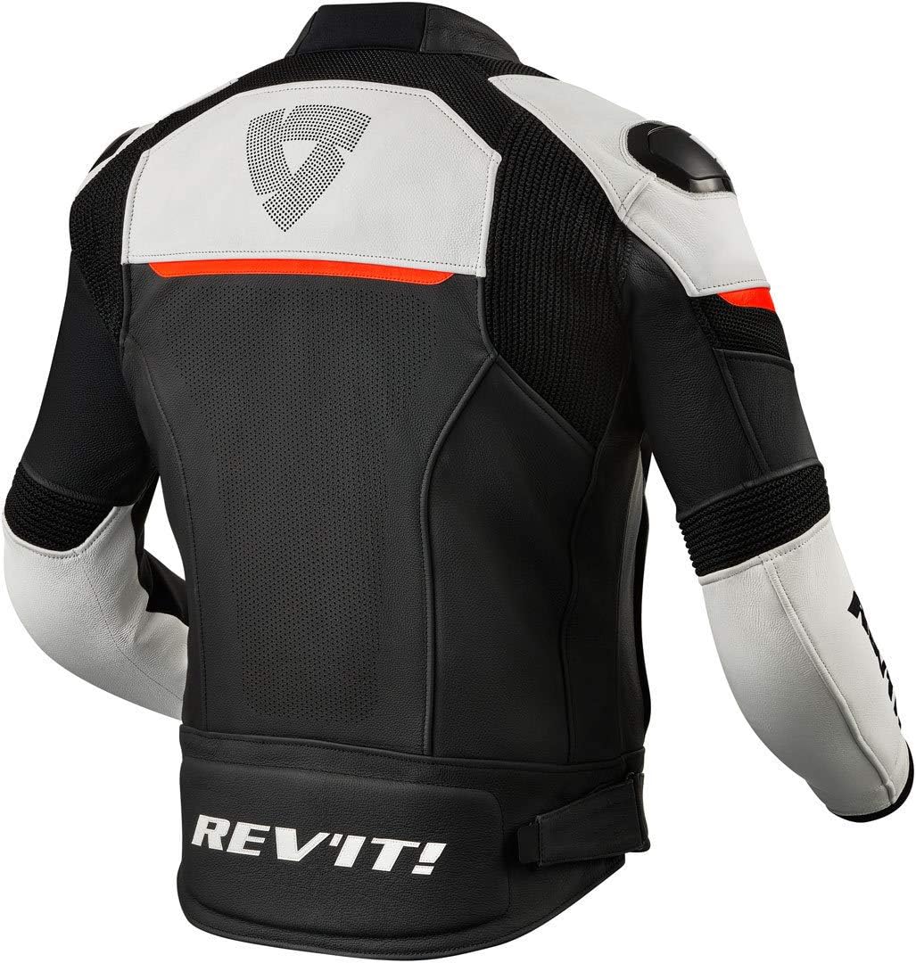 Revit Convex Motorrad Lederjacke Schwarz/Weiss/Rot 50