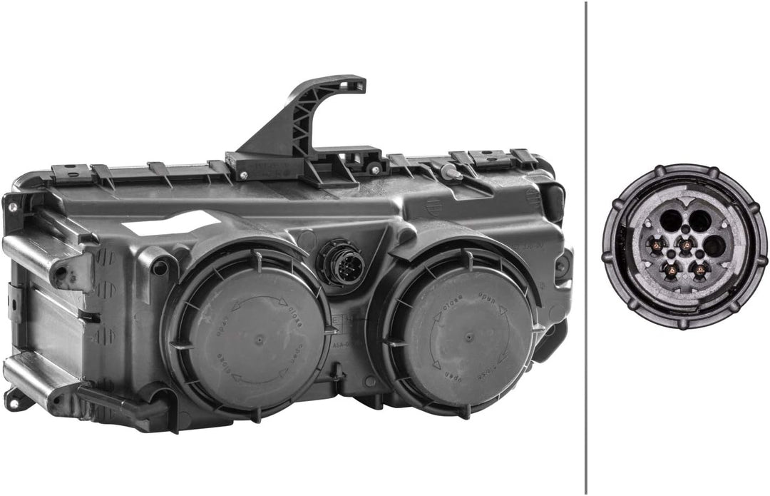 HELLA 1DB 247 011-041 Halogen-Hauptscheinwerfer - rechts - für u.a. Mercedes-Benz Axor II Rechts (Be
