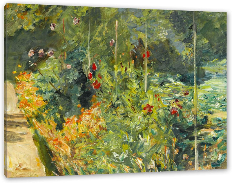 Generisch Max Liebermann - DER NUTZGARTEN IN WANNSEE NACH WESTEN als Leinwandbild / Grösse: 100x70 c