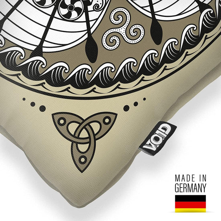 VOID Wikinger Symbol Wappen Schiffe Kissenbezug Kissenhülle Sofakissen Kissen Deko Outdoor-Kissen De