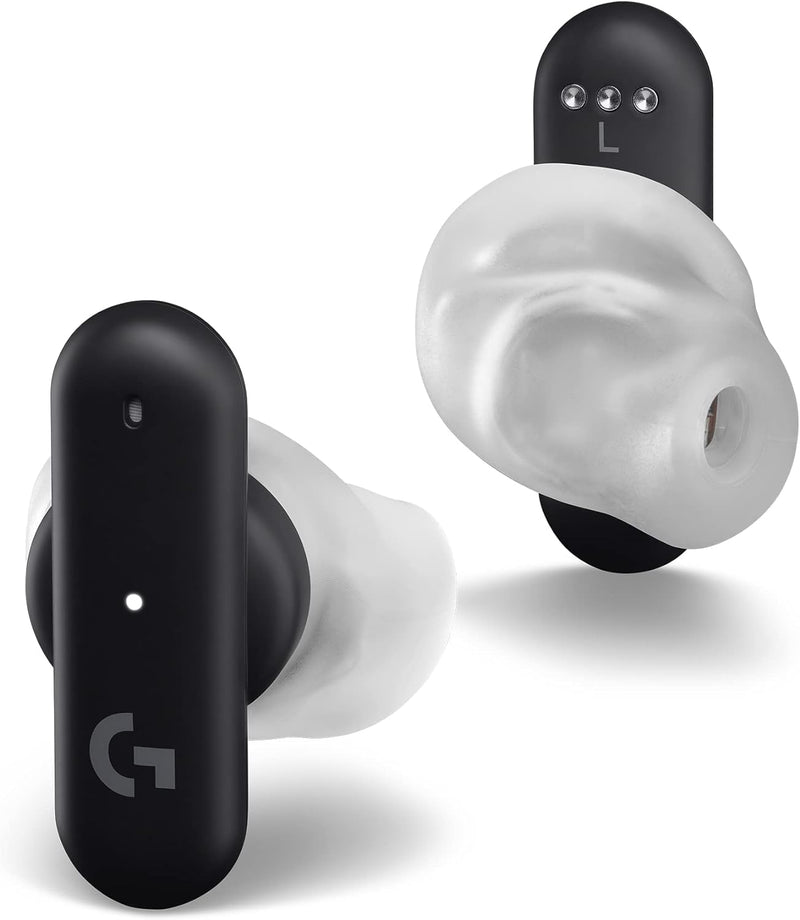Logitech G FITS True Wireless Gaming Earbuds, individuell zugeschnittene Passform, Lightspeed + Blue