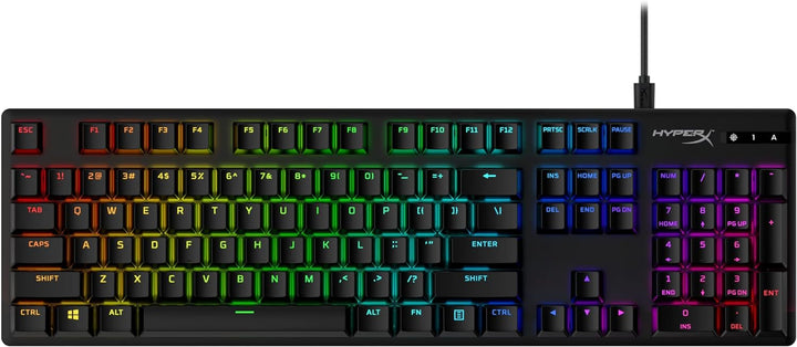 HyperX PBT Keycaps – Kompletter Tastensatz, Double Shot PBT-Material, Englisches (US) Layout, 104, B