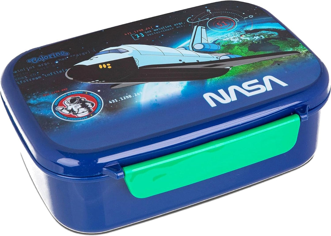 Goldkids Schulranzen Schulranzen-set NASA USA Weltraum Ranzen Kinderrucksack Federmappe Schuhbeutel