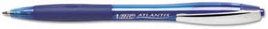 Atlantis Ballpoint Retractable Ball Pen, Blue Ink, Medium, Dozen by BICÃ‚®