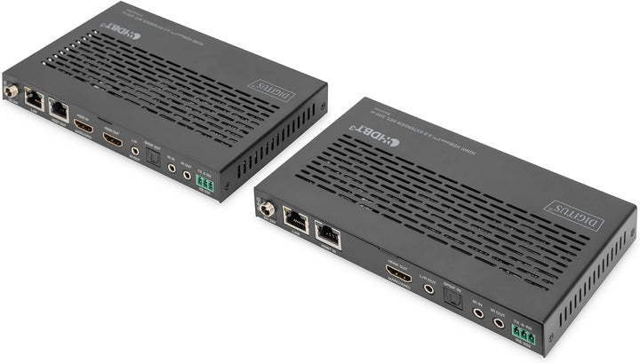Digitus HDMI KVM Extender - 4k/60Hz - Sender & Empfänger - HDBaseT 3.0 - HDMI 2.0b - USB 2.0 - Reich