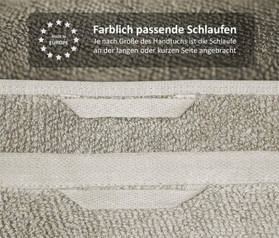 BEAUTEX Handtuch-Set Premium Frottier Sets Made in Europe, 100% Baumwolle 550g/m², Oeko-TEX Zertifiz