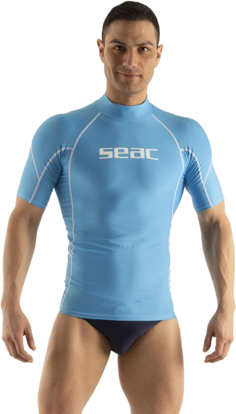 SEAC Unisex Baby RAA Short Evo Man RAA Short Evo Damen Kurzarm Rash Vest; UV-Schwimm- und Schnorchel